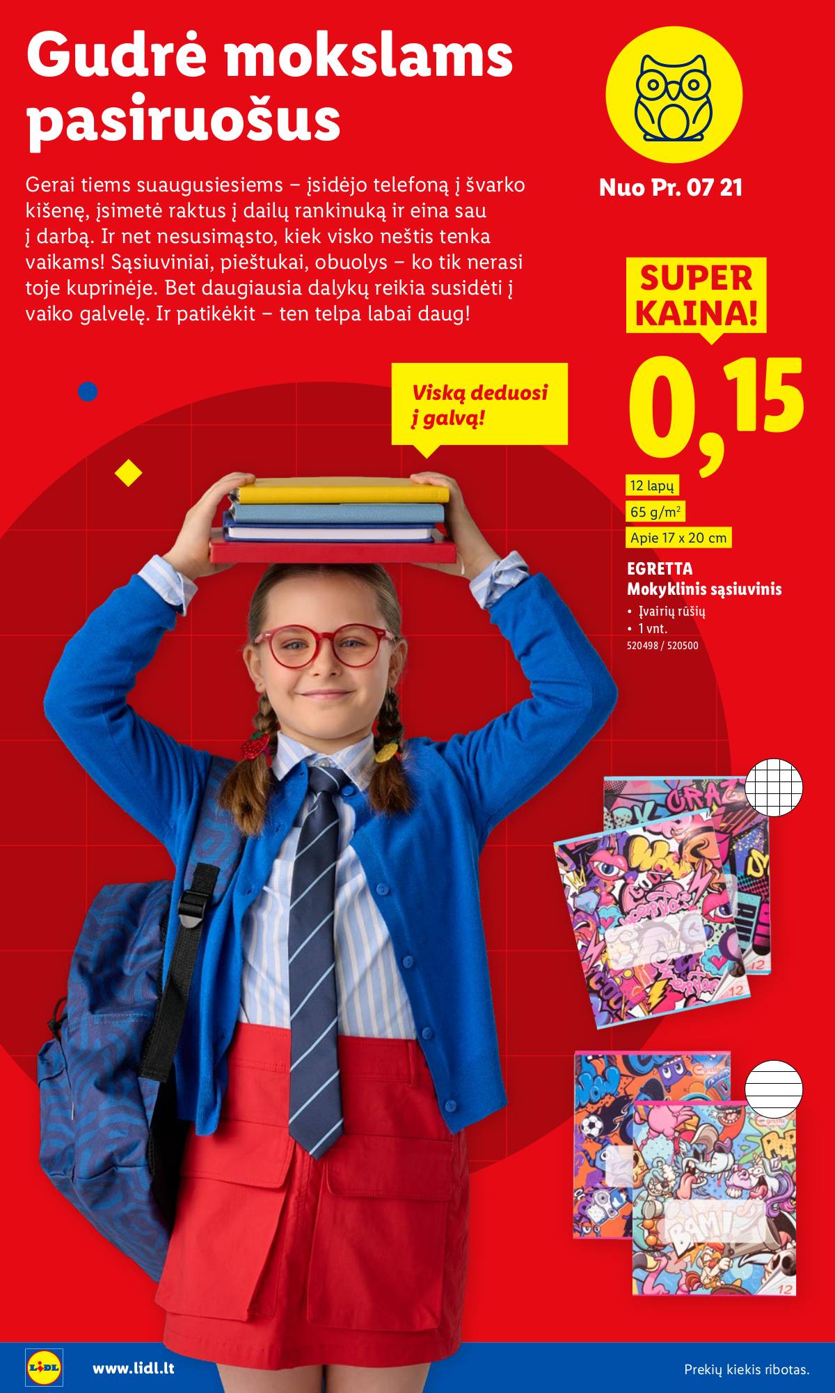 Lidl - LIDL Mokyklinių prekių katalogas 6 puslapis