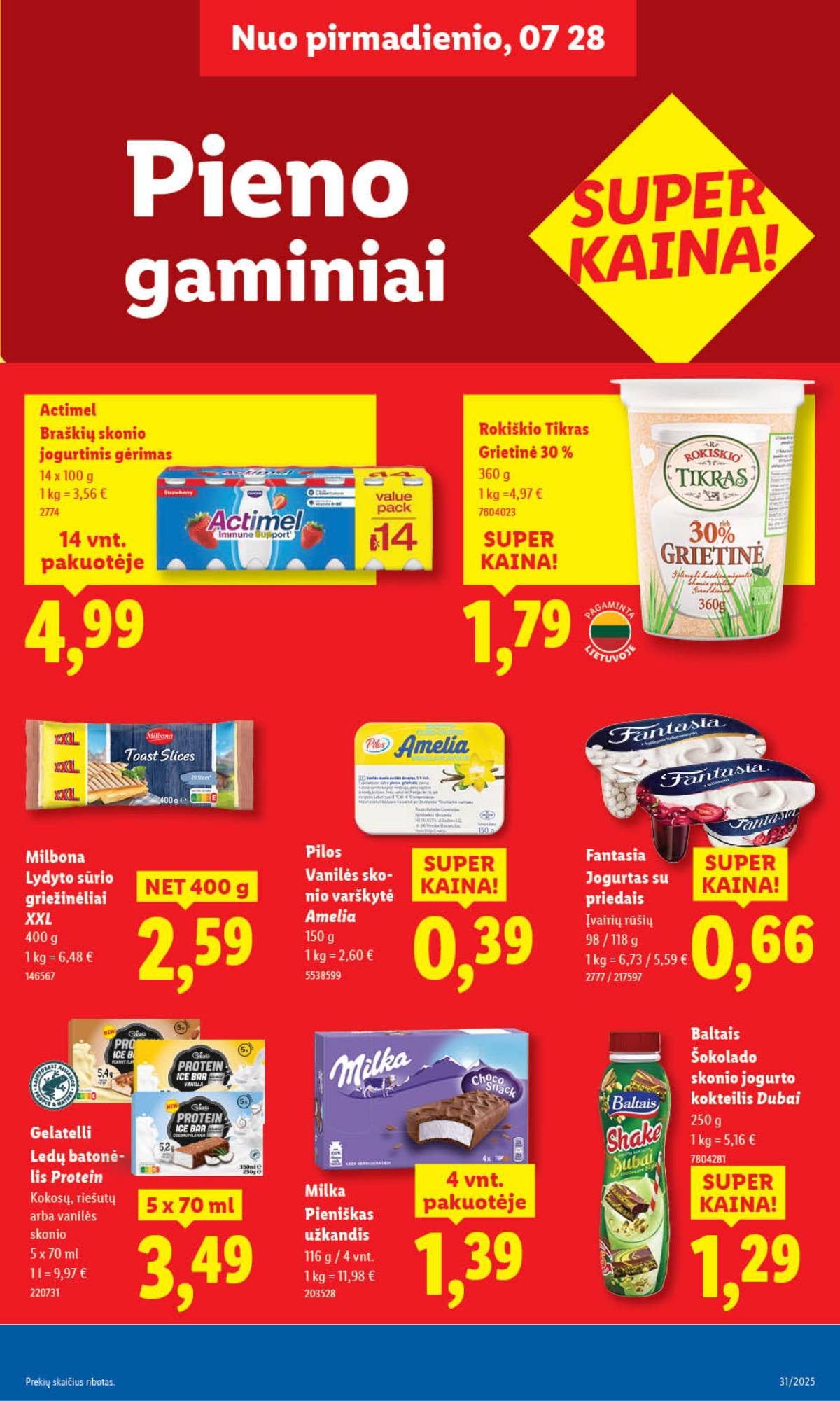 Lidl - LIDL SAVAITĖS Maisto prekių akcijų leidinys 25 puslapis