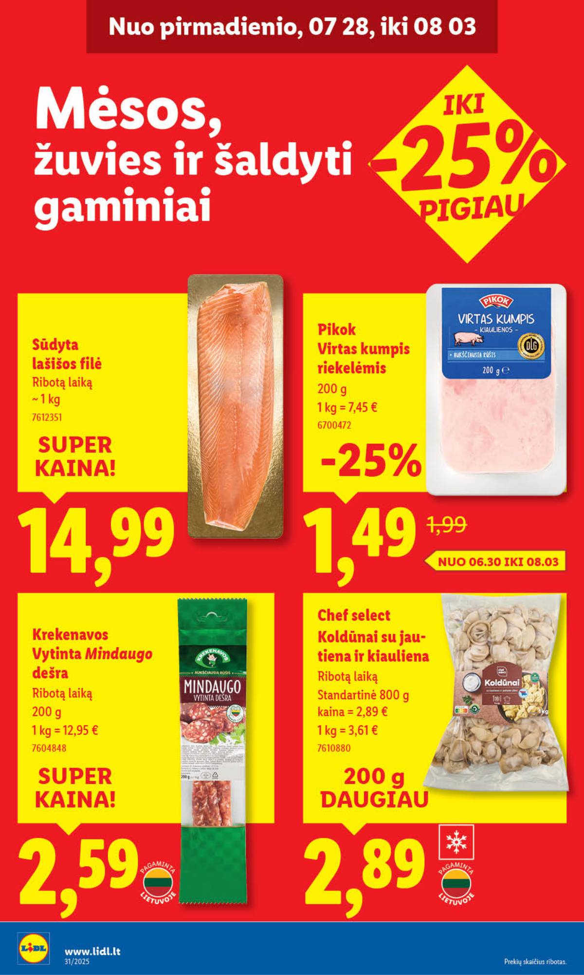 Lidl - LIDL SAVAITĖS Maisto prekių akcijų leidinys 26 puslapis