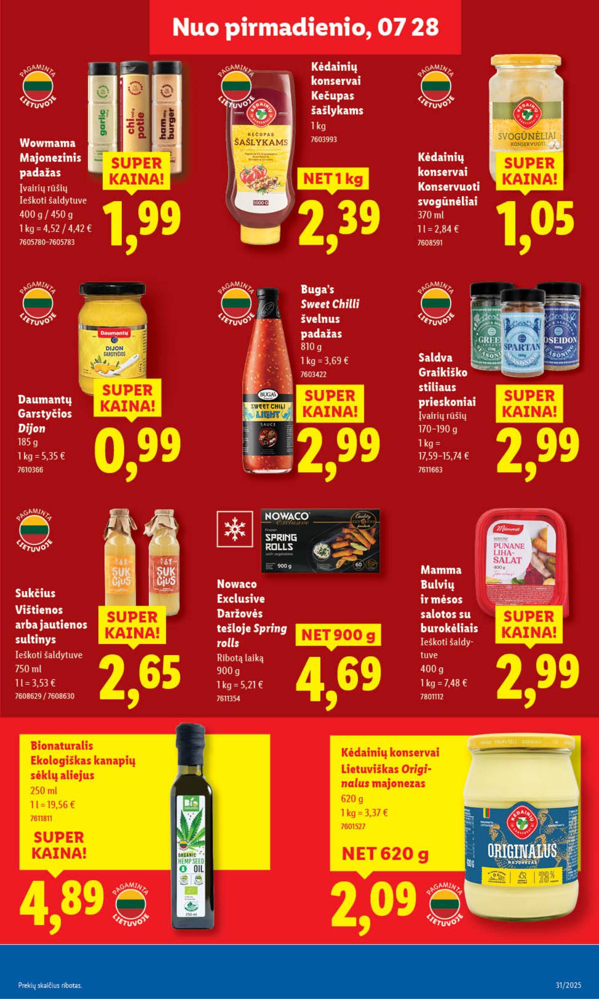 Lidl - LIDL SAVAITĖS Maisto prekių akcijų leidinys 29 puslapis