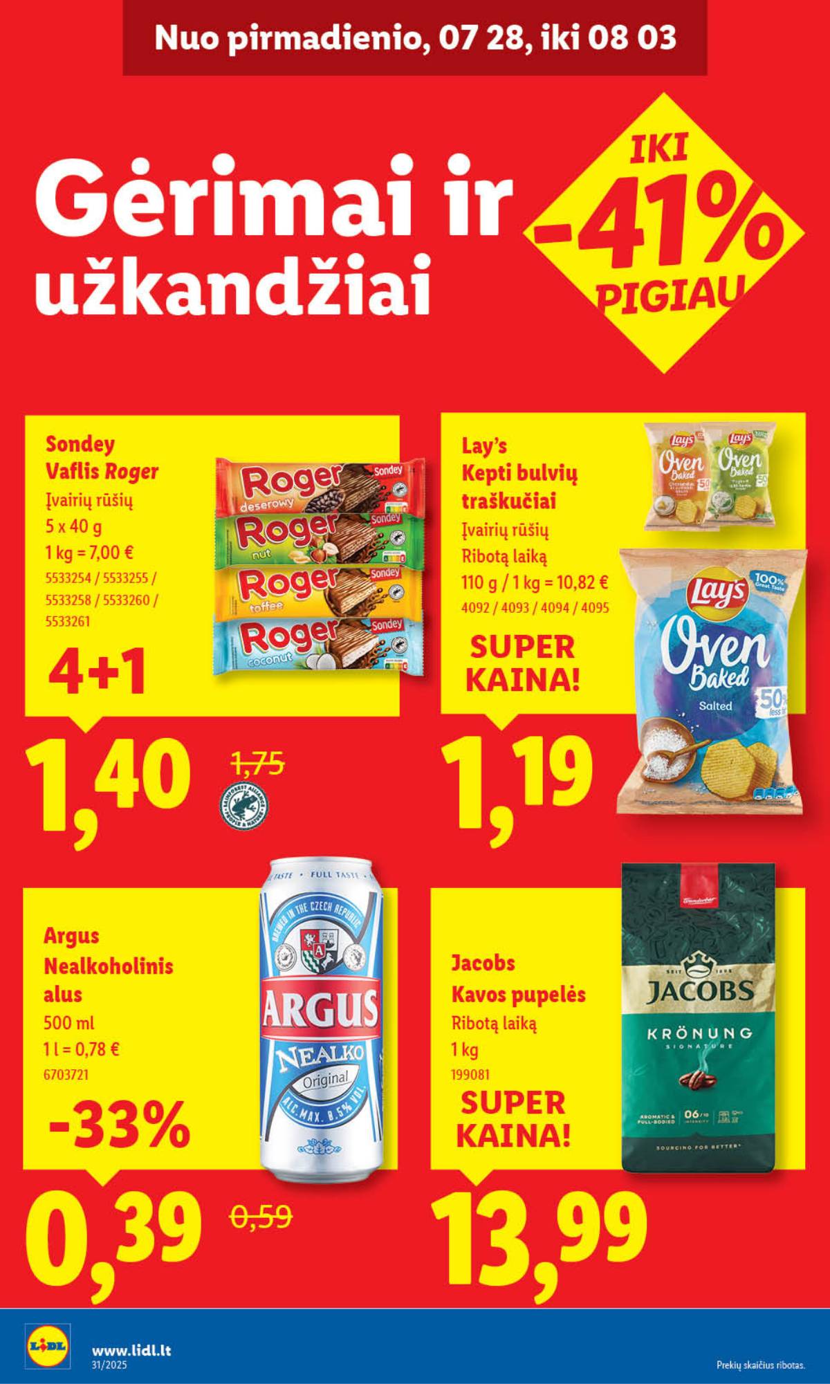 Lidl - LIDL SAVAITĖS Maisto prekių akcijų leidinys 30 puslapis