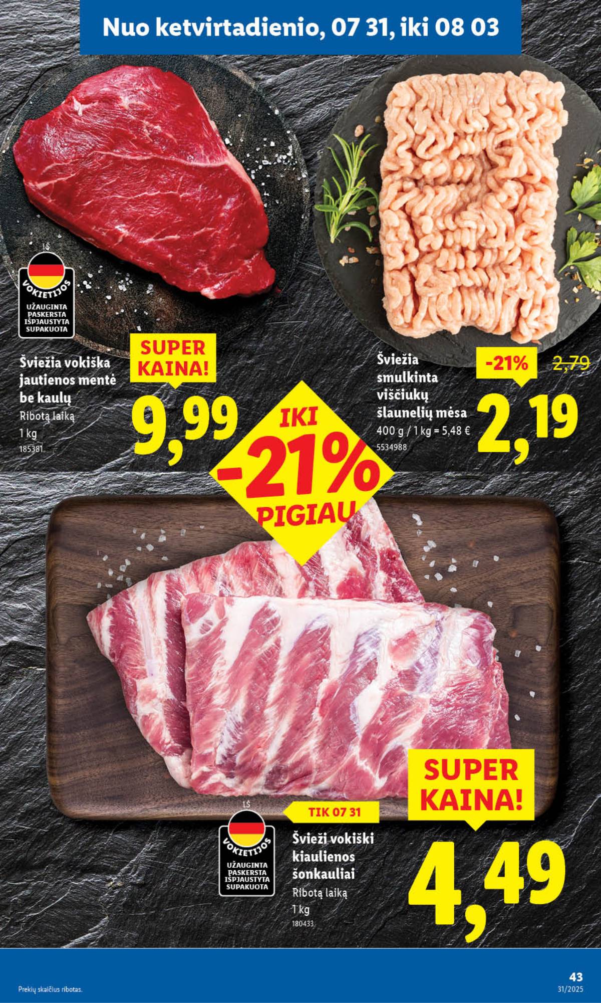 Lidl - LIDL SAVAITĖS Maisto prekių akcijų leidinys 43 puslapis