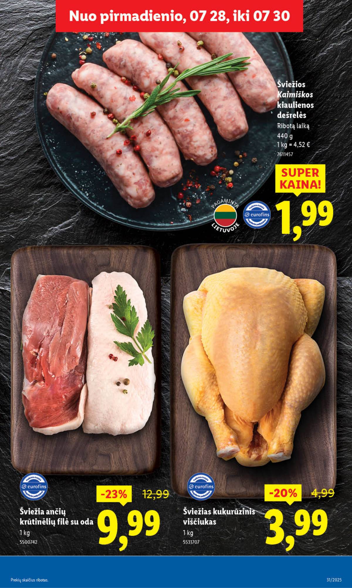 Lidl - LIDL SAVAITĖS Maisto prekių akcijų leidinys 9 puslapis