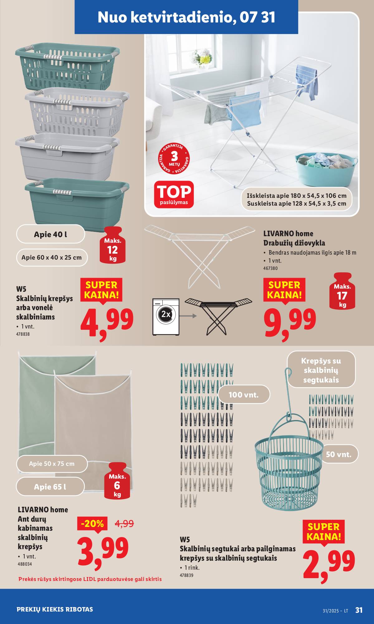 Lidl - LIDL Ne maisto prekių akcijų leidinys 31 puslapis
