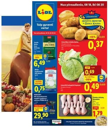 Lidl - LIDL SAVAITĖS Maisto prekių akcijų leidinys 2025-08-18 – 2025-08-24