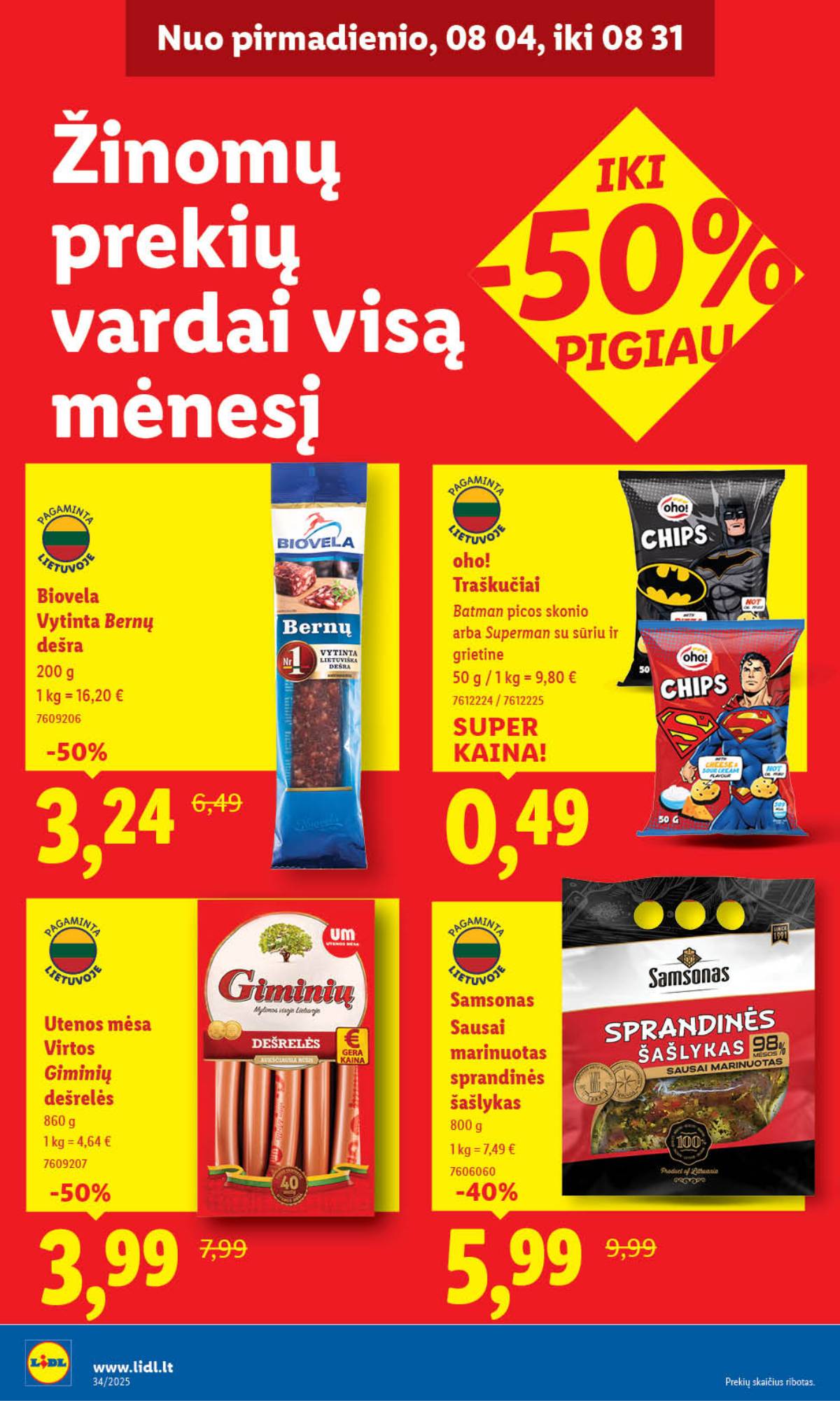Lidl - LIDL SAVAITĖS Maisto prekių akcijų leidinys 32 puslapis
