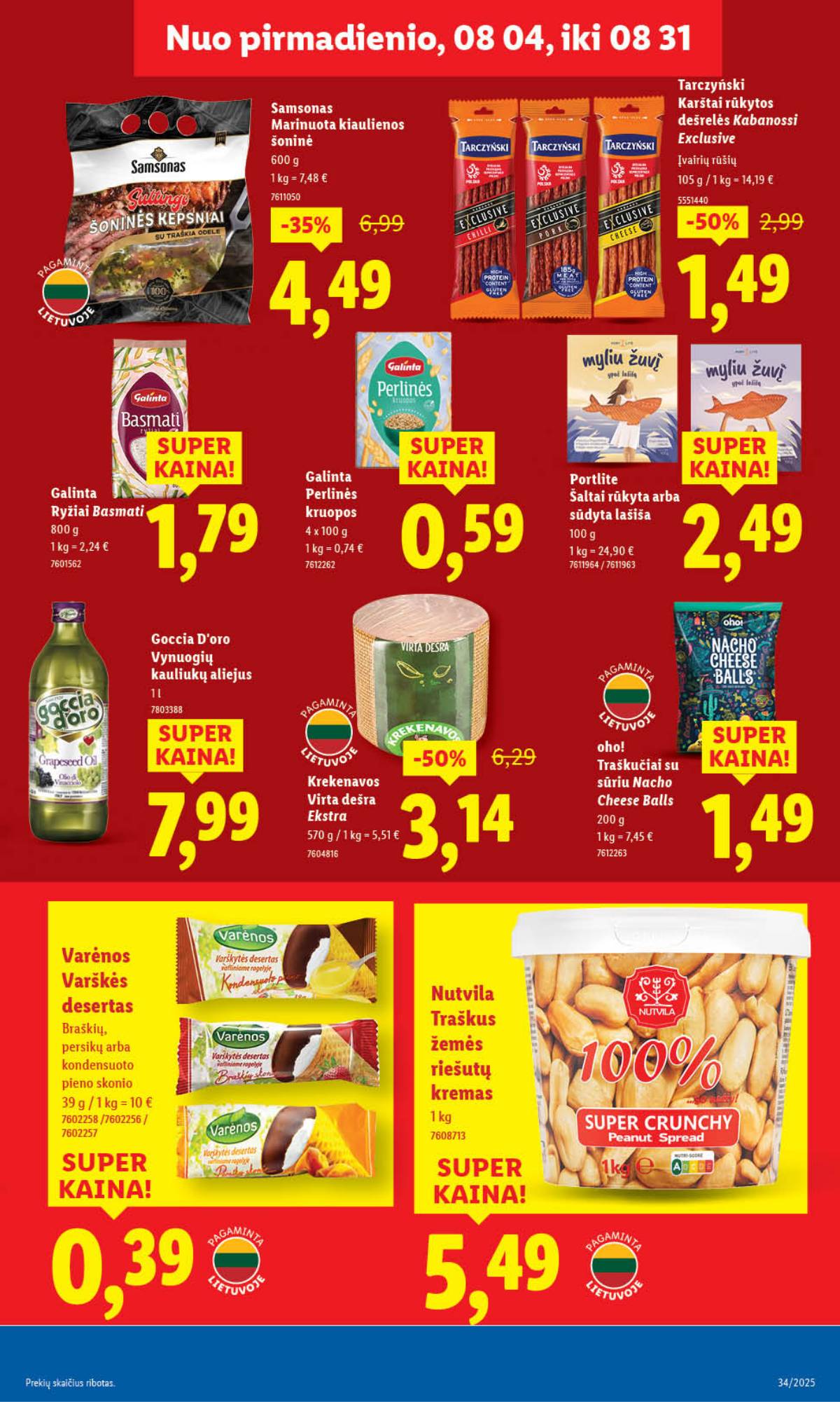Lidl - LIDL SAVAITĖS Maisto prekių akcijų leidinys 33 puslapis