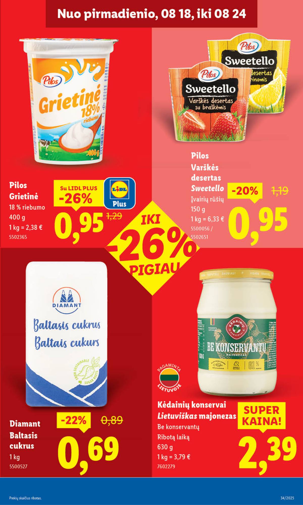 Lidl - LIDL SAVAITĖS Maisto prekių akcijų leidinys 35 puslapis
