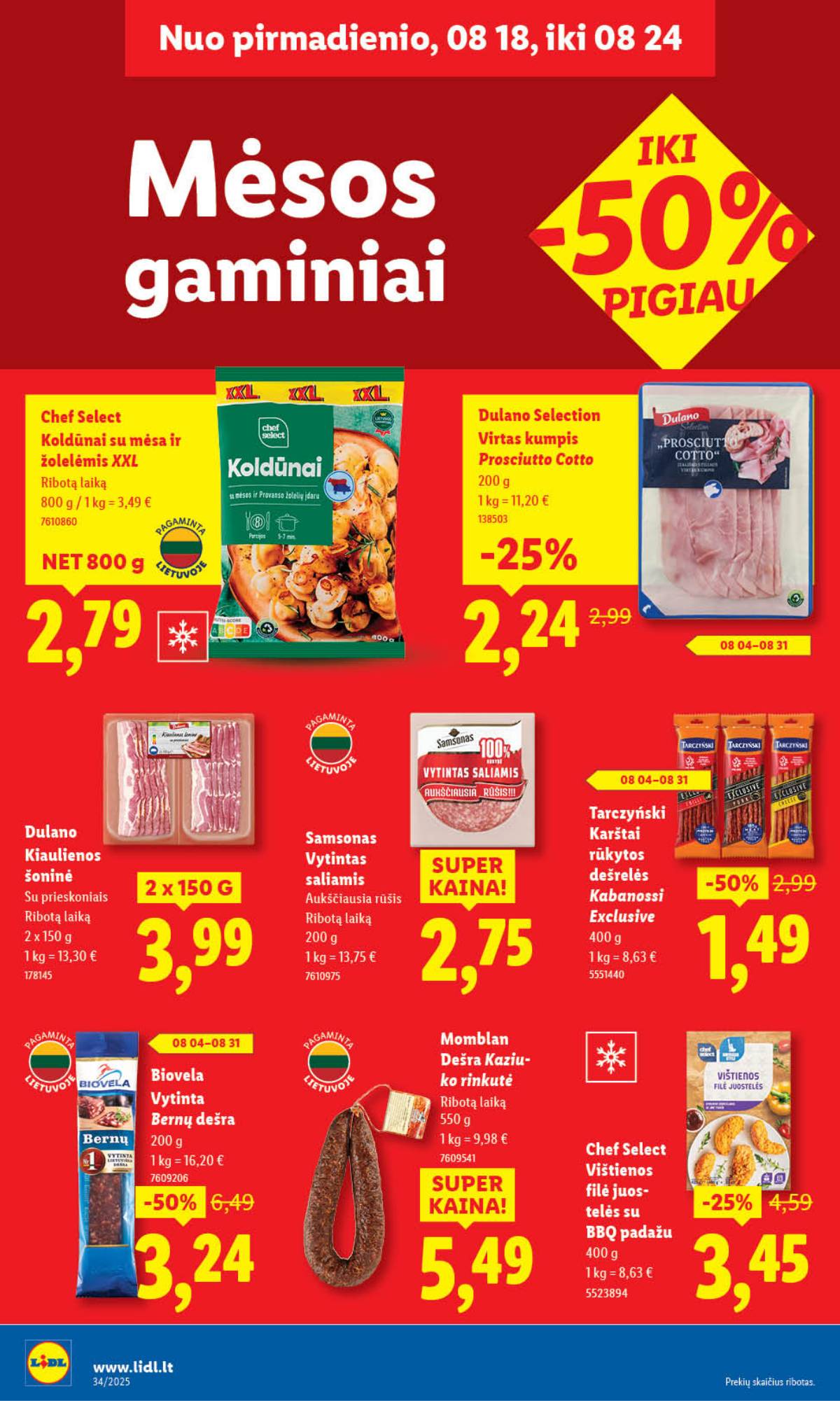 Lidl - LIDL SAVAITĖS Maisto prekių akcijų leidinys 40 puslapis