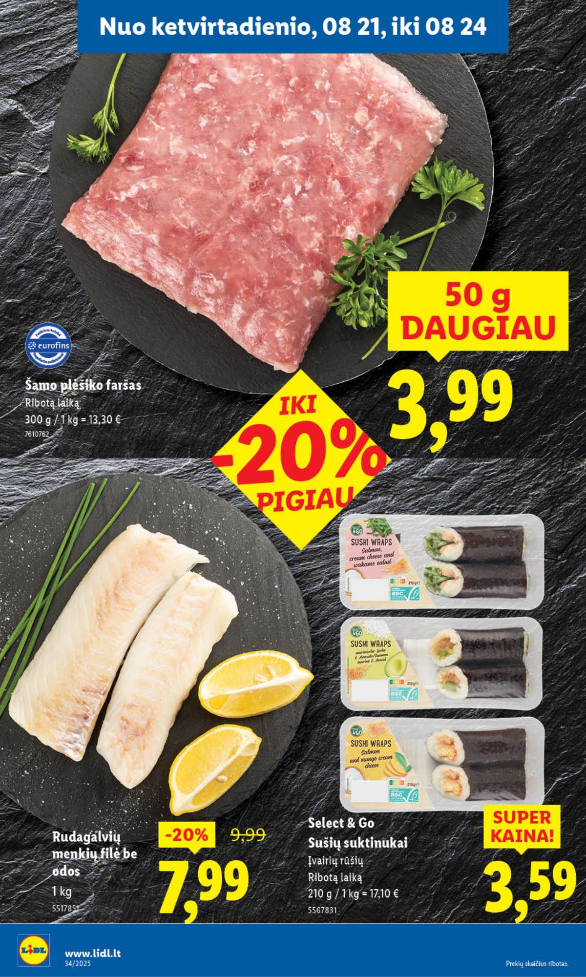 Lidl - LIDL SAVAITĖS Maisto prekių akcijų leidinys 58 puslapis