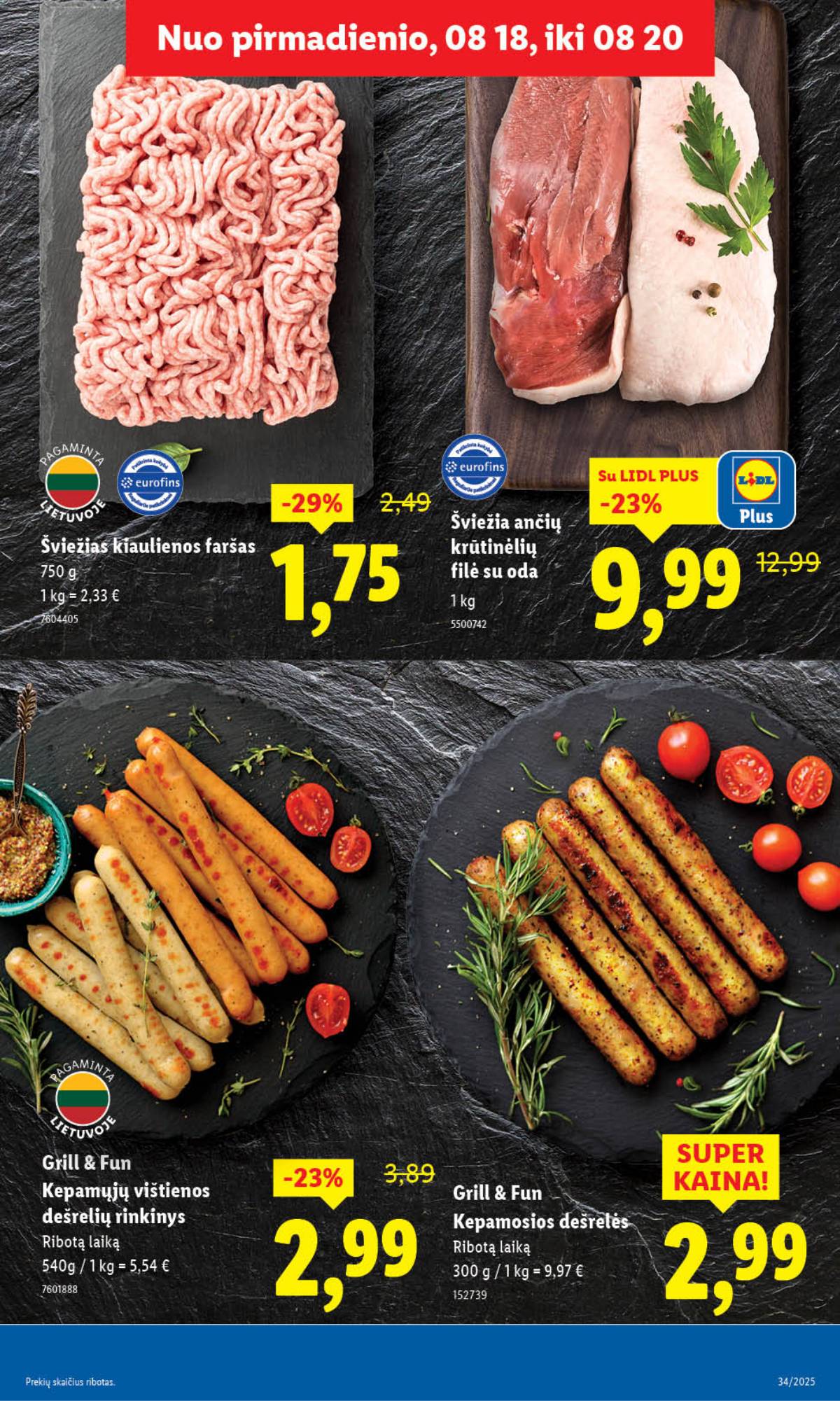 Lidl - LIDL SAVAITĖS Maisto prekių akcijų leidinys 9 puslapis