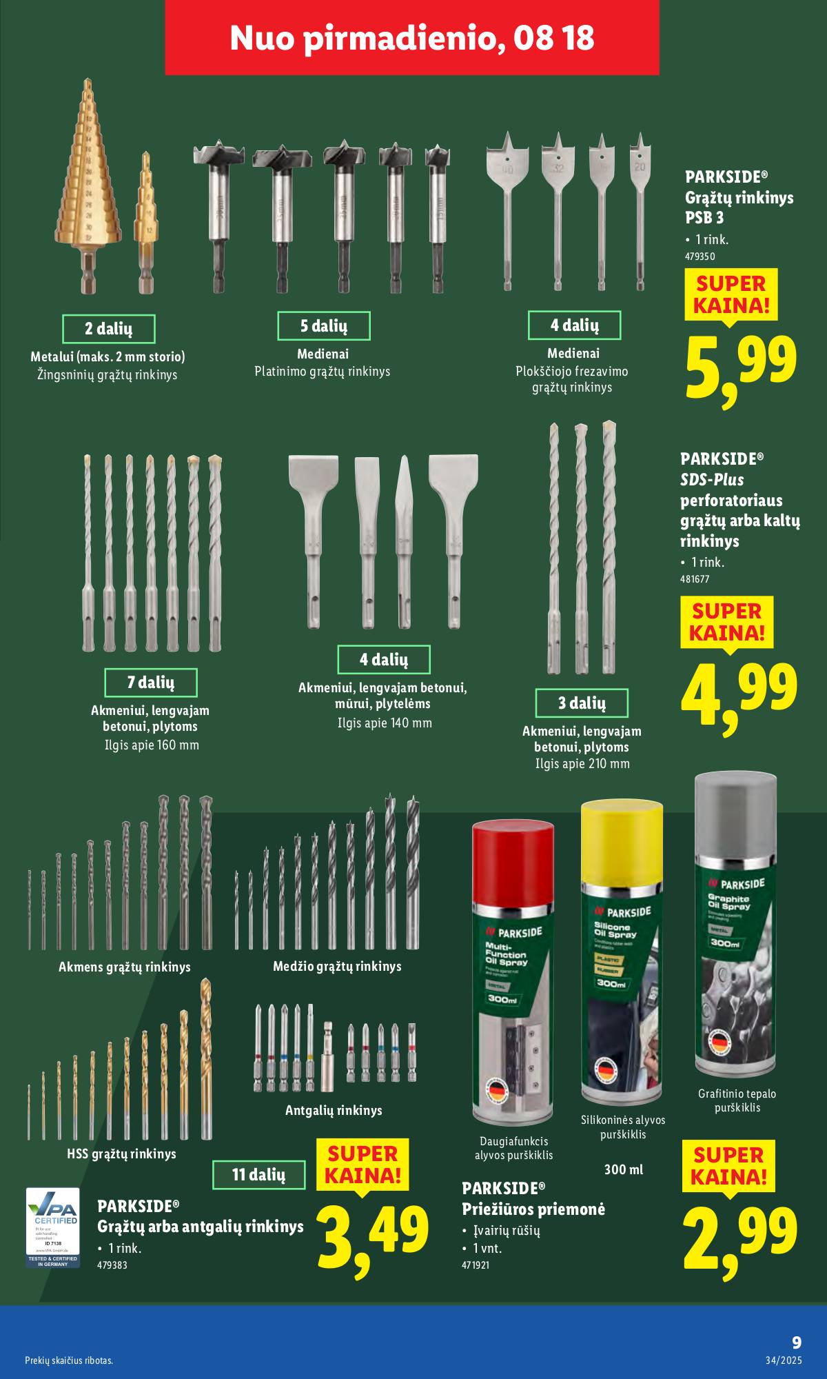 Lidl - LIDL Ne maisto prekių akcijų leidinys 9 puslapis
