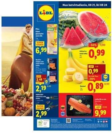 Lidl - LIDL akcijos nuo ketvirtadienio 2025-08-21 – 2025-08-24