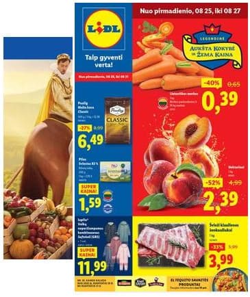 Lidl - LIDL SAVAITĖS Maisto prekių akcijų leidinys 2025-08-25 – 2025-08-31