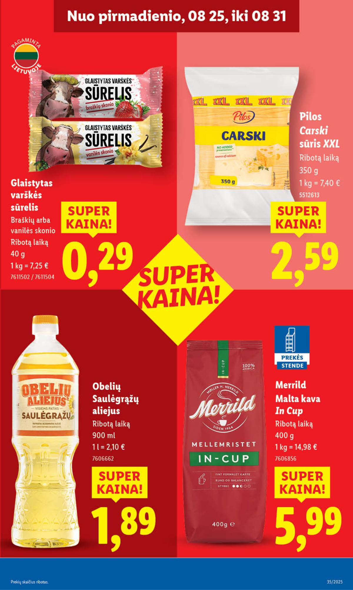 Lidl - LIDL SAVAITĖS Maisto prekių akcijų leidinys 19 puslapis