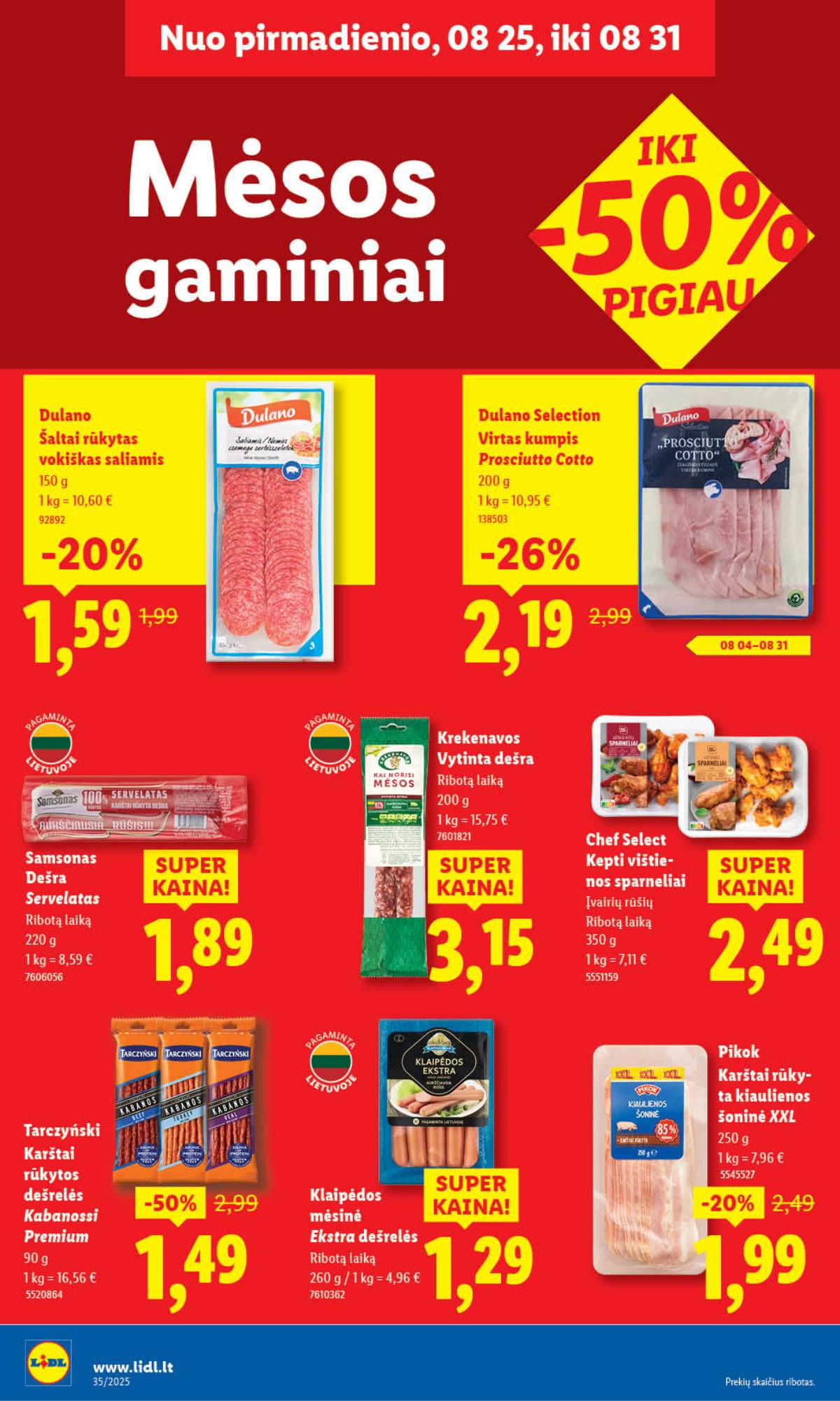Lidl - LIDL SAVAITĖS Maisto prekių akcijų leidinys 24 puslapis