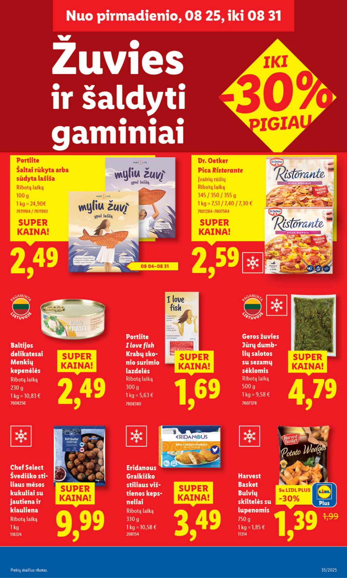 Lidl - LIDL SAVAITĖS Maisto prekių akcijų leidinys 25 puslapis