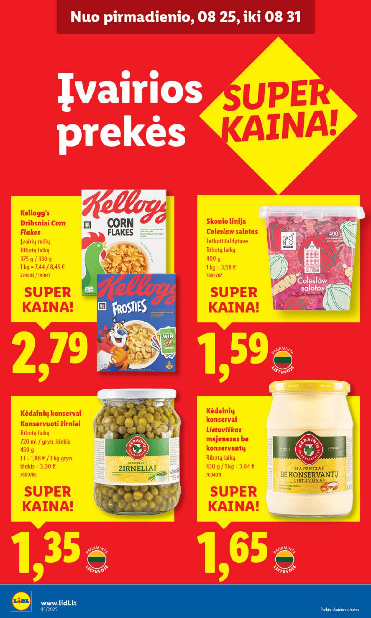 Lidl - LIDL SAVAITĖS Maisto prekių akcijų leidinys 28 puslapis