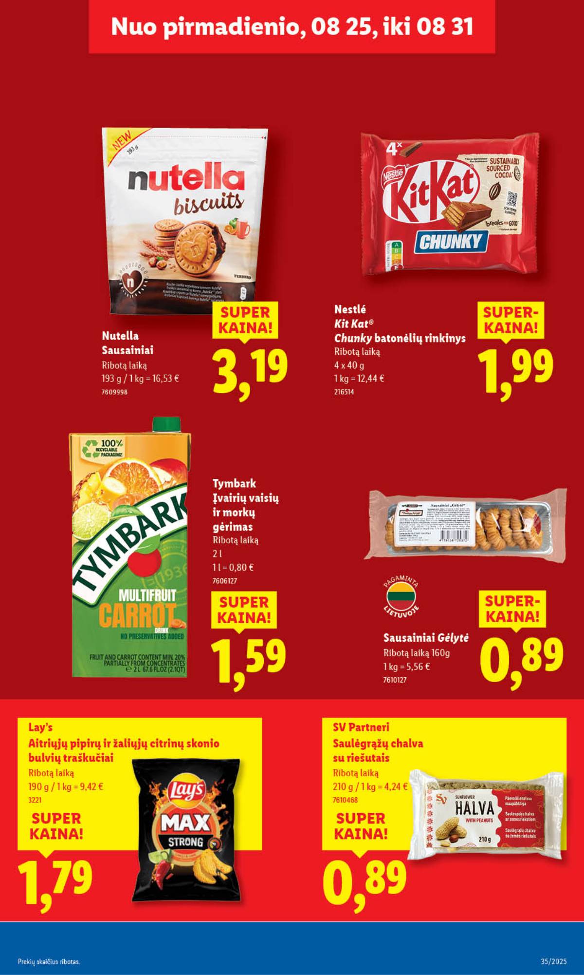 Lidl - LIDL SAVAITĖS Maisto prekių akcijų leidinys 33 puslapis