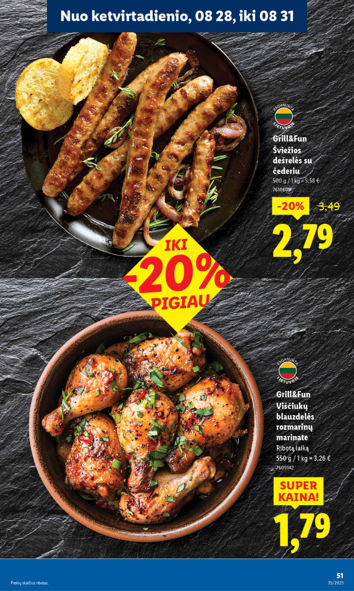 Lidl - LIDL SAVAITĖS Maisto prekių akcijų leidinys 51 puslapis