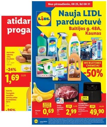 Lidl - Baltijos g. 48A, Kaunas 2025-08-25 – 2025-08-31