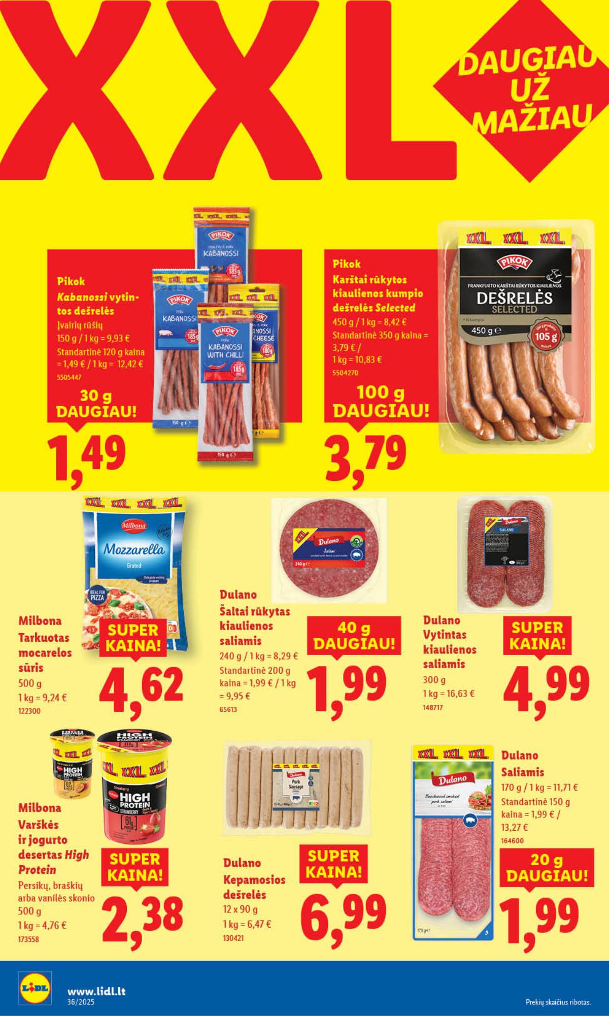 Lidl - LIDL SAVAITĖS Maisto prekių akcijų leidinys 10 puslapis