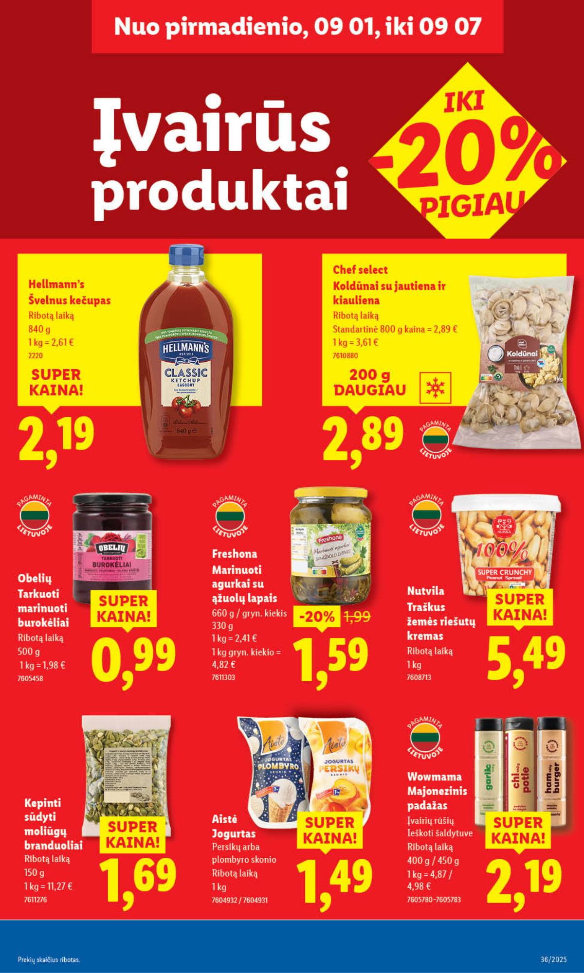 Lidl - LIDL SAVAITĖS Maisto prekių akcijų leidinys 33 puslapis