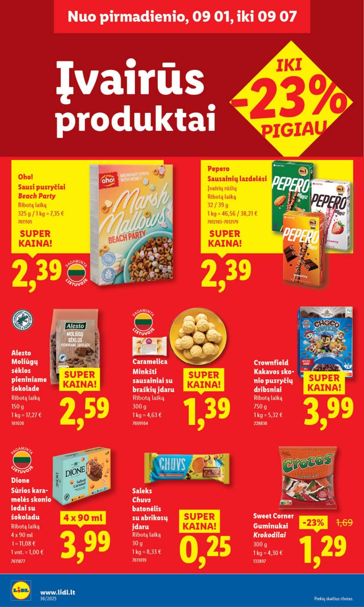 Lidl - LIDL SAVAITĖS Maisto prekių akcijų leidinys 34 puslapis