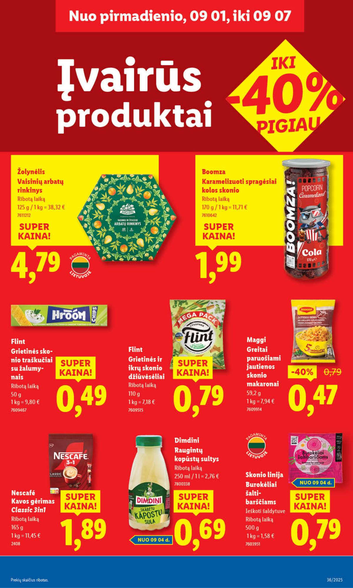 Lidl - LIDL SAVAITĖS Maisto prekių akcijų leidinys 35 puslapis
