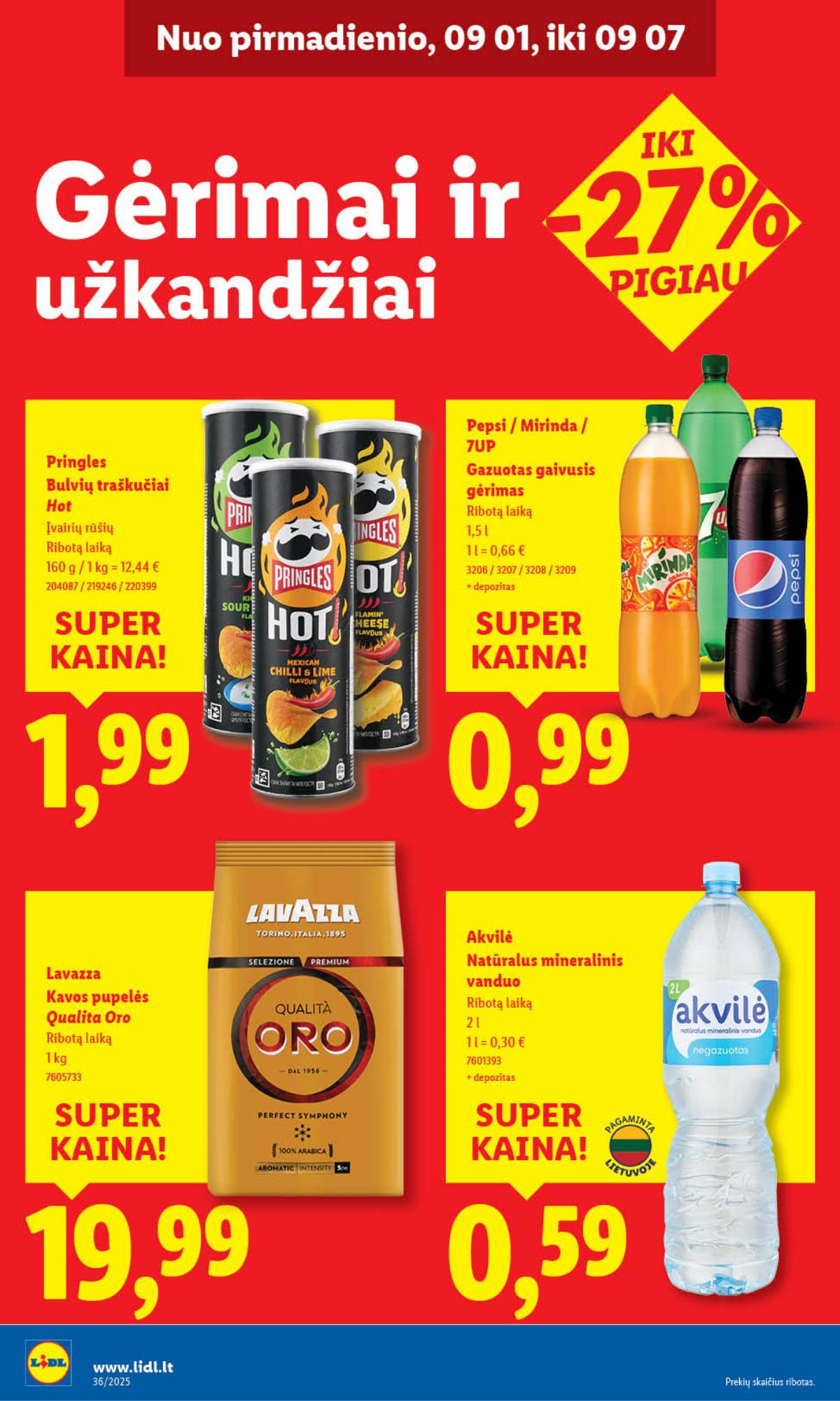 Lidl - LIDL SAVAITĖS Maisto prekių akcijų leidinys 36 puslapis