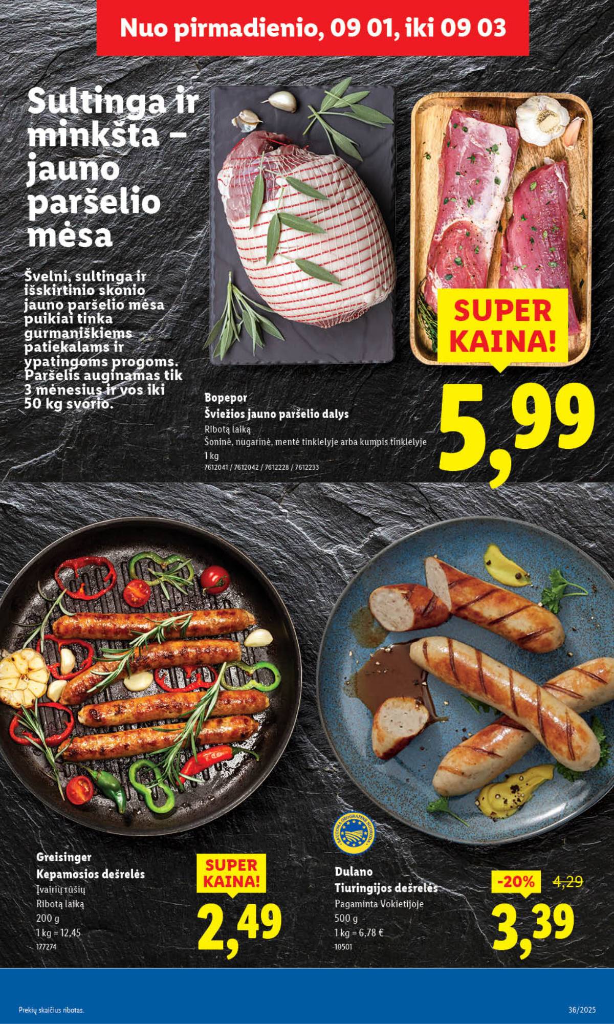 Lidl - LIDL SAVAITĖS Maisto prekių akcijų leidinys 9 puslapis