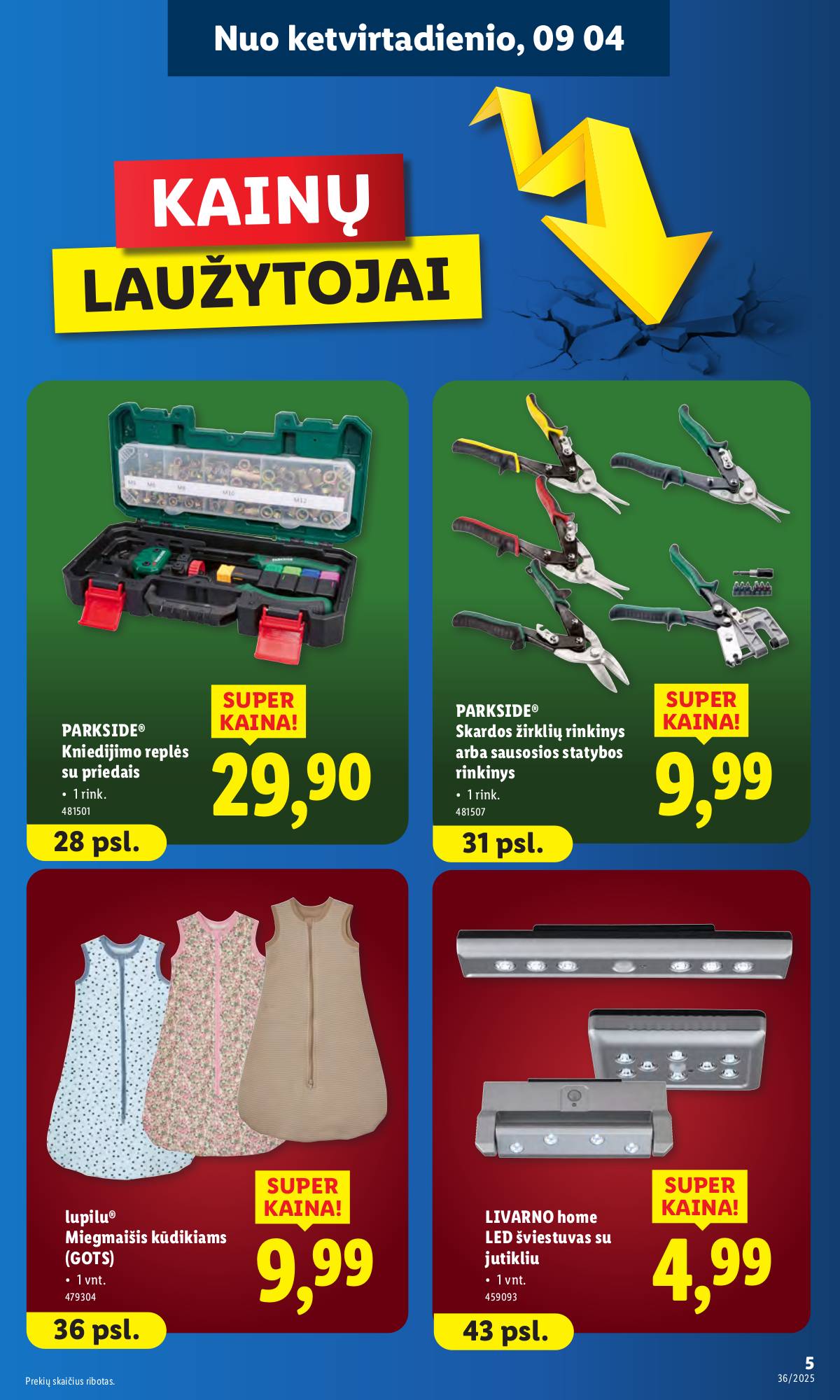 Lidl - LIDL Ne maisto prekių akcijų leidinys 5 puslapis