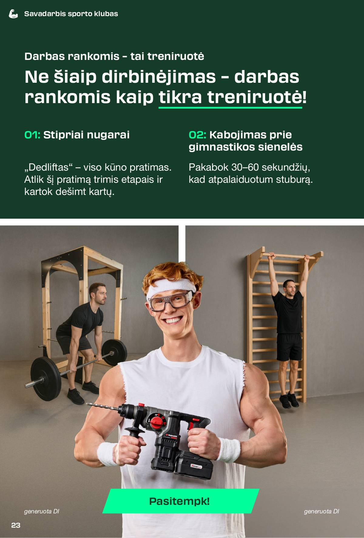 Lidl - PASIDARYK PATS projektų žurnalas 23 puslapis