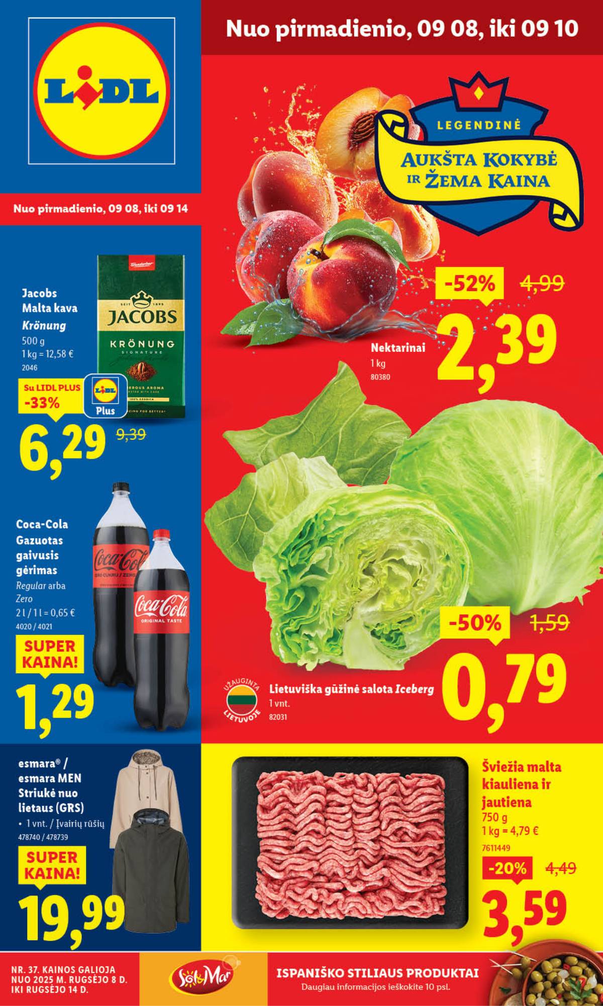 Lidl - LIDL SAVAITĖS Maisto prekių akcijų leidinys 1 puslapis