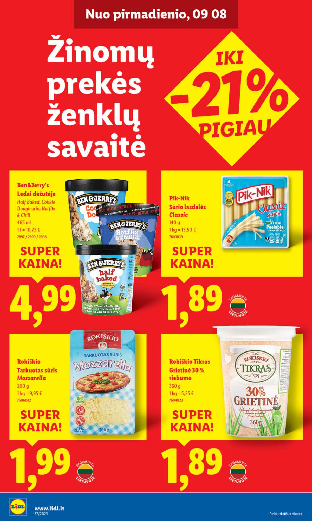 Lidl - LIDL SAVAITĖS Maisto prekių akcijų leidinys 22 puslapis