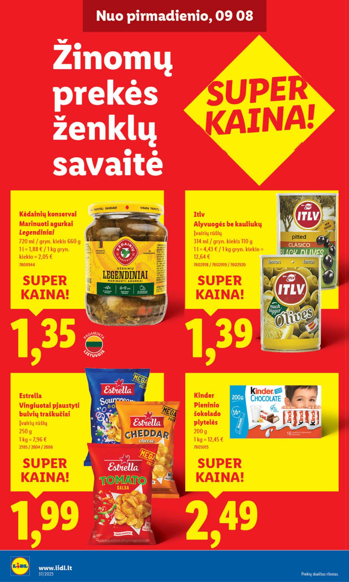 Lidl - LIDL SAVAITĖS Maisto prekių akcijų leidinys 26 puslapis