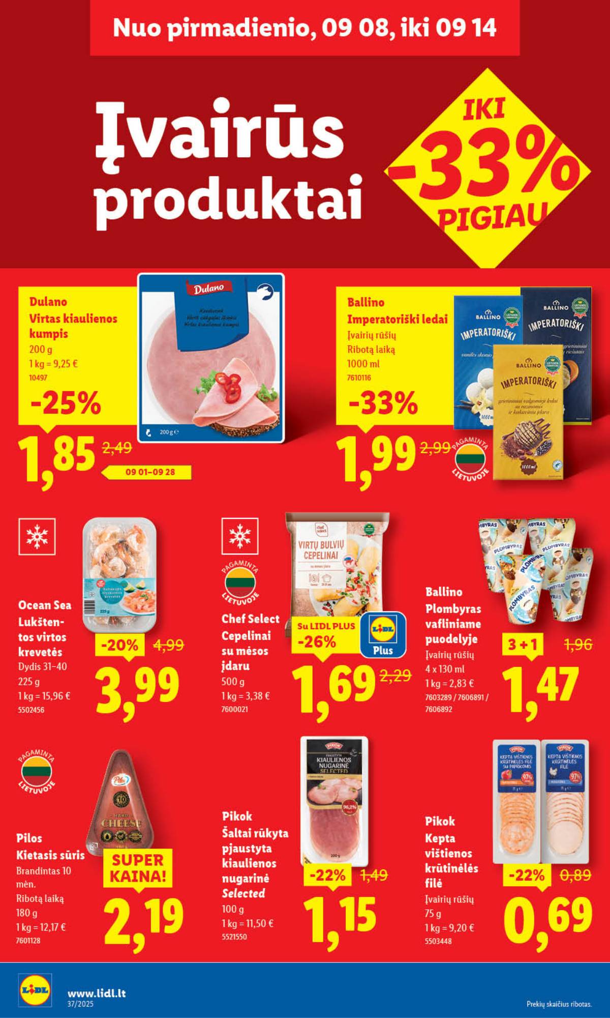 Lidl - LIDL SAVAITĖS Maisto prekių akcijų leidinys 30 puslapis
