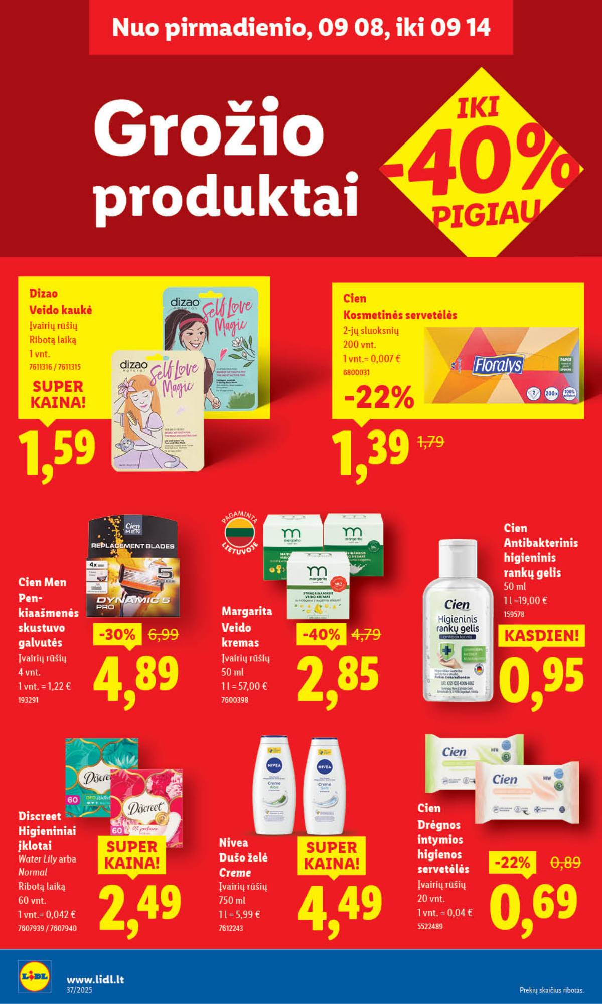 Lidl - LIDL SAVAITĖS Maisto prekių akcijų leidinys 36 puslapis