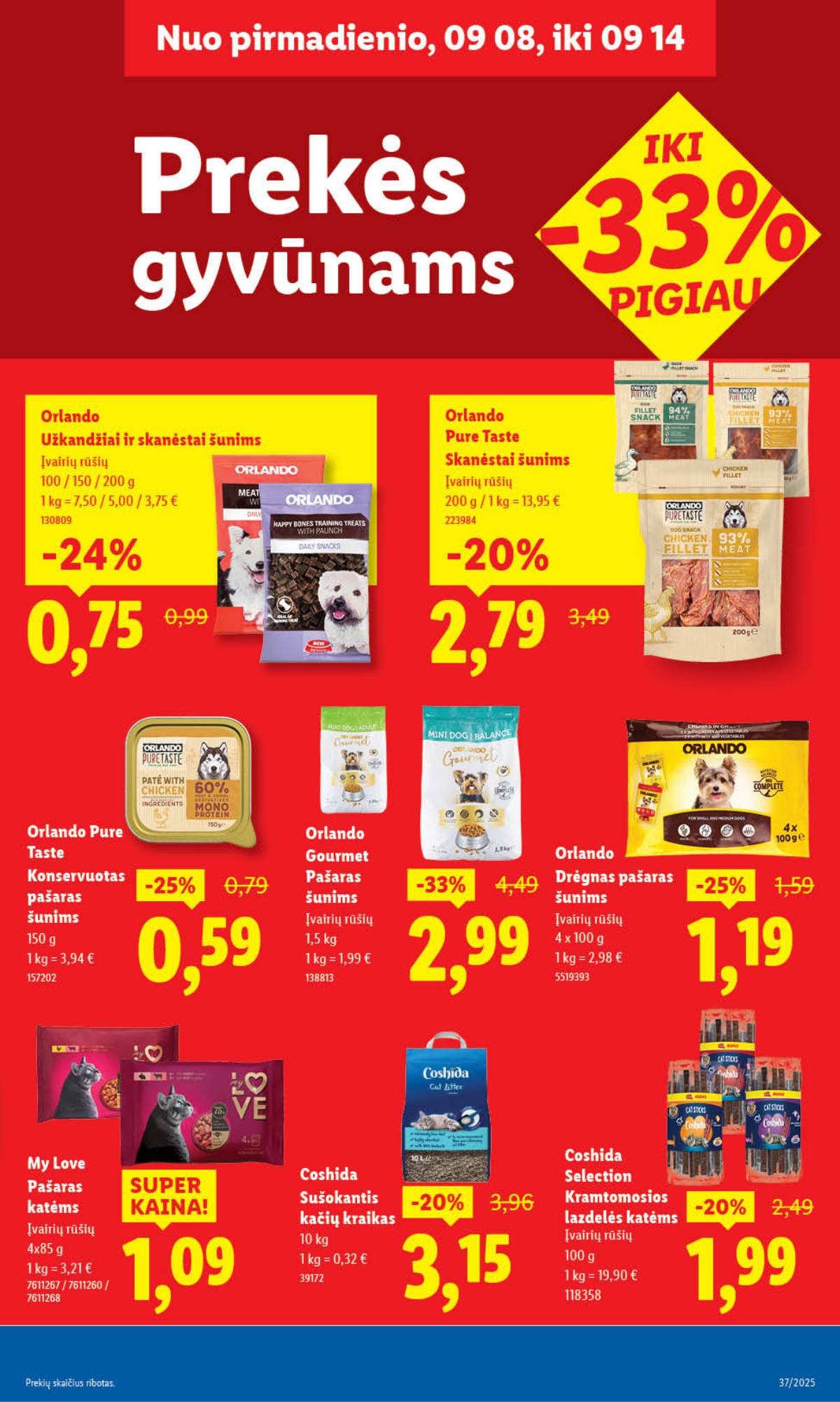 Lidl - LIDL SAVAITĖS Maisto prekių akcijų leidinys 37 puslapis