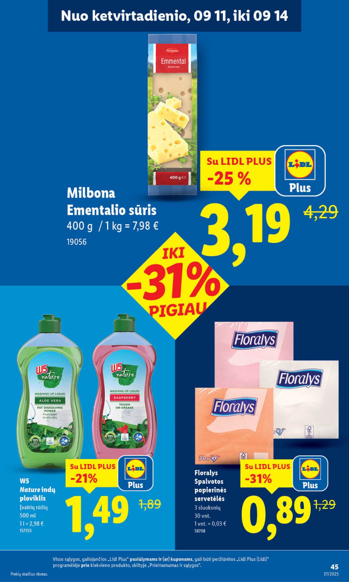 Lidl - LIDL SAVAITĖS Maisto prekių akcijų leidinys 45 puslapis
