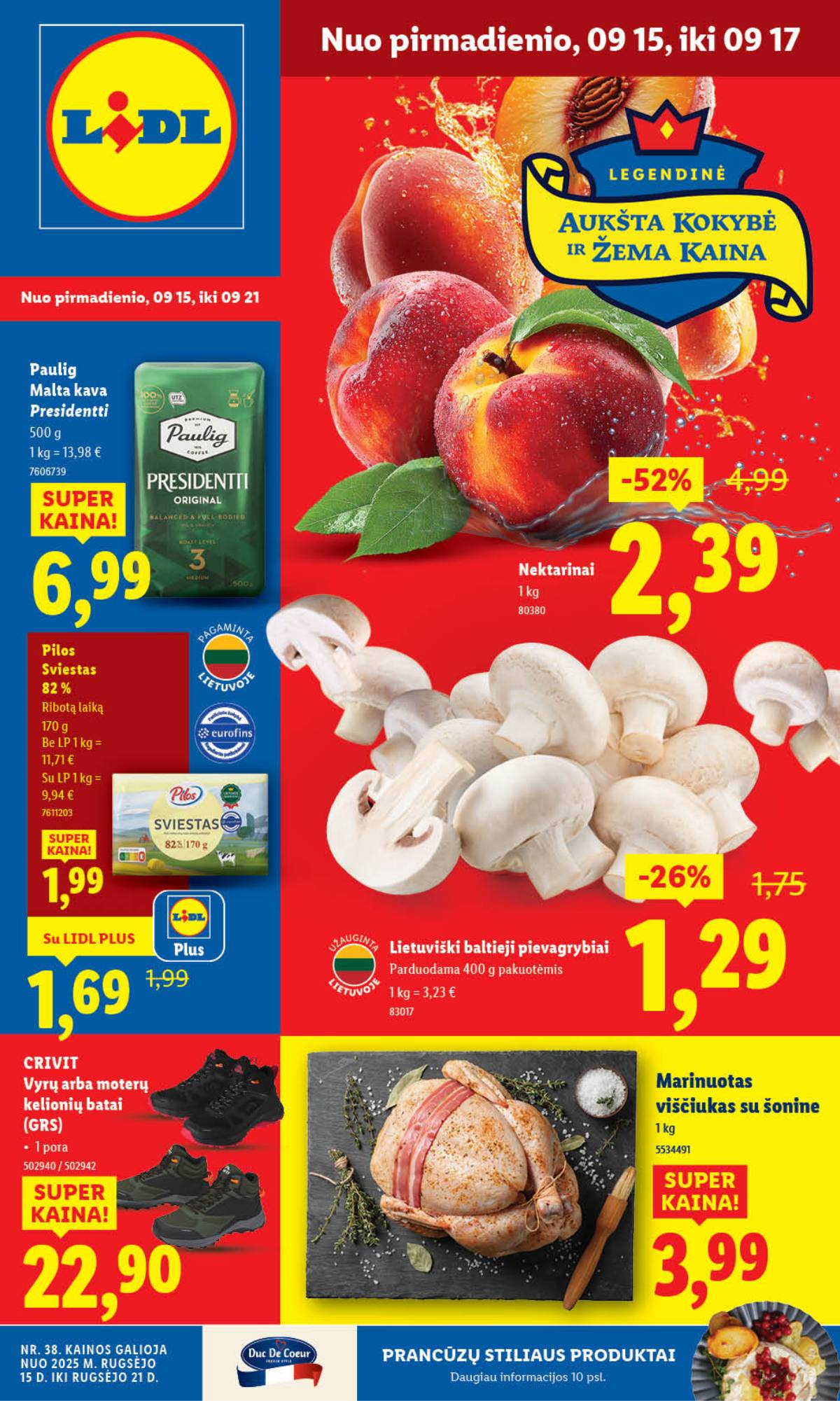 Lidl - LIDL SAVAITĖS Maisto prekių akcijų leidinys 1 puslapis