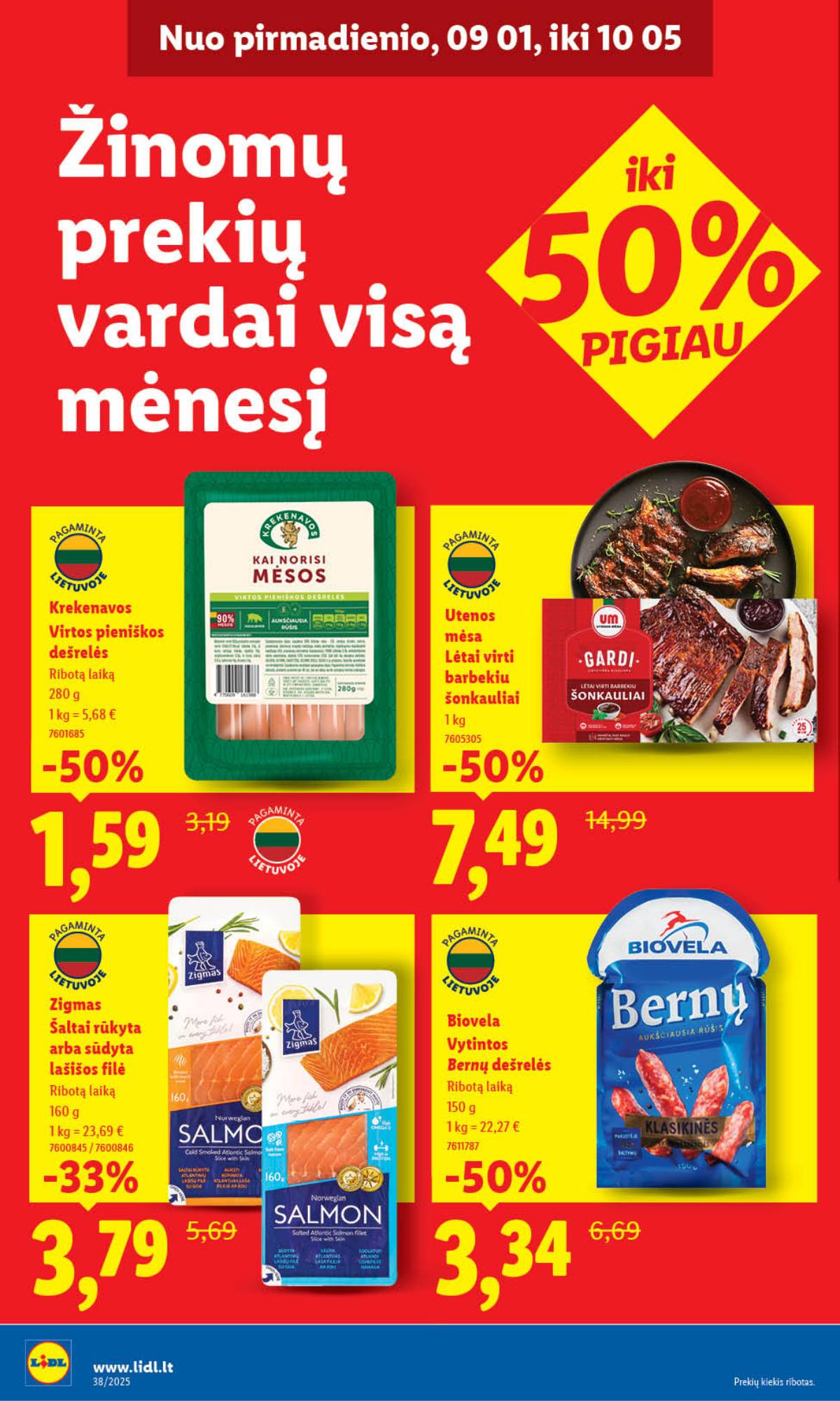 Lidl - LIDL SAVAITĖS Maisto prekių akcijų leidinys 10 puslapis