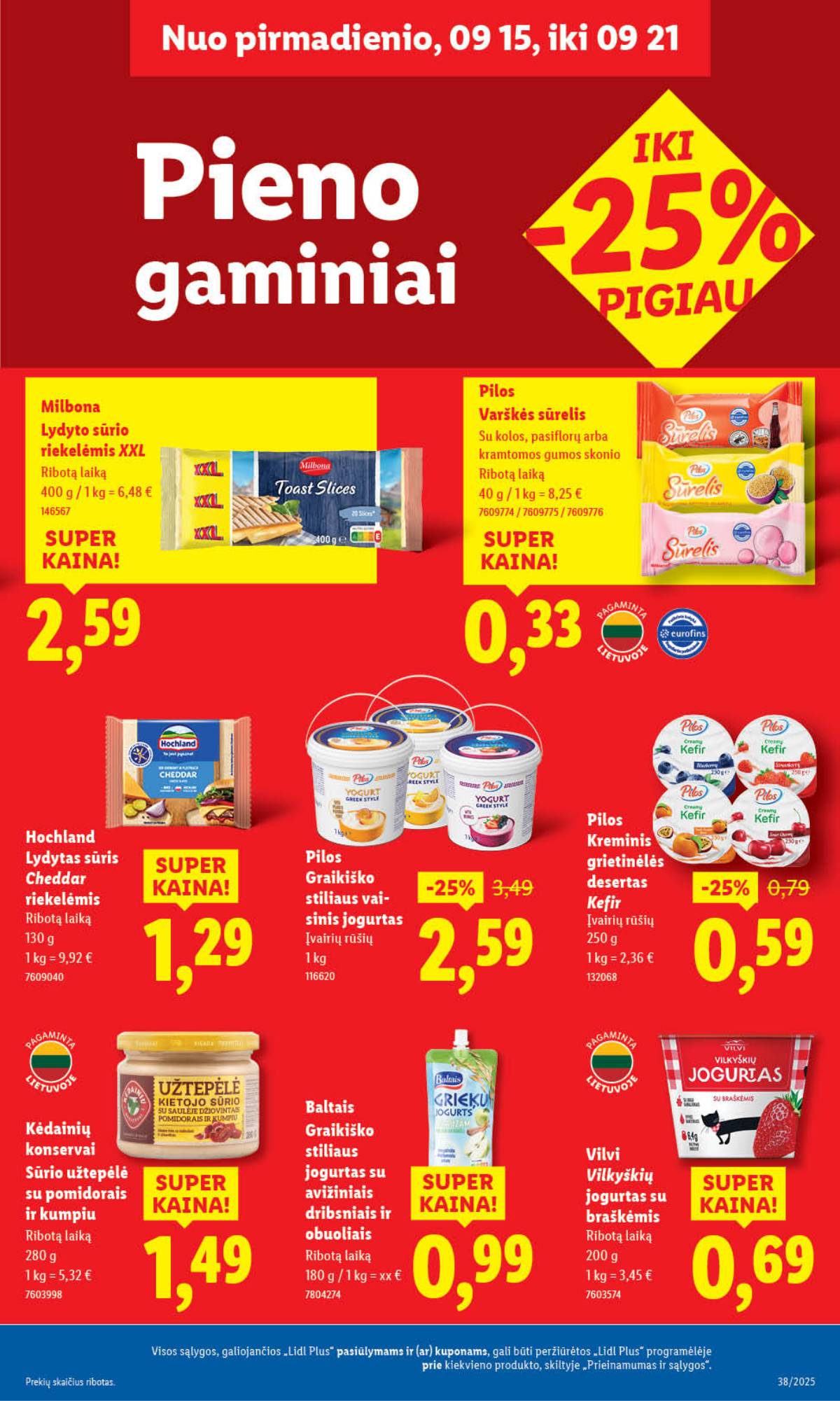 Lidl - LIDL SAVAITĖS Maisto prekių akcijų leidinys 25 puslapis