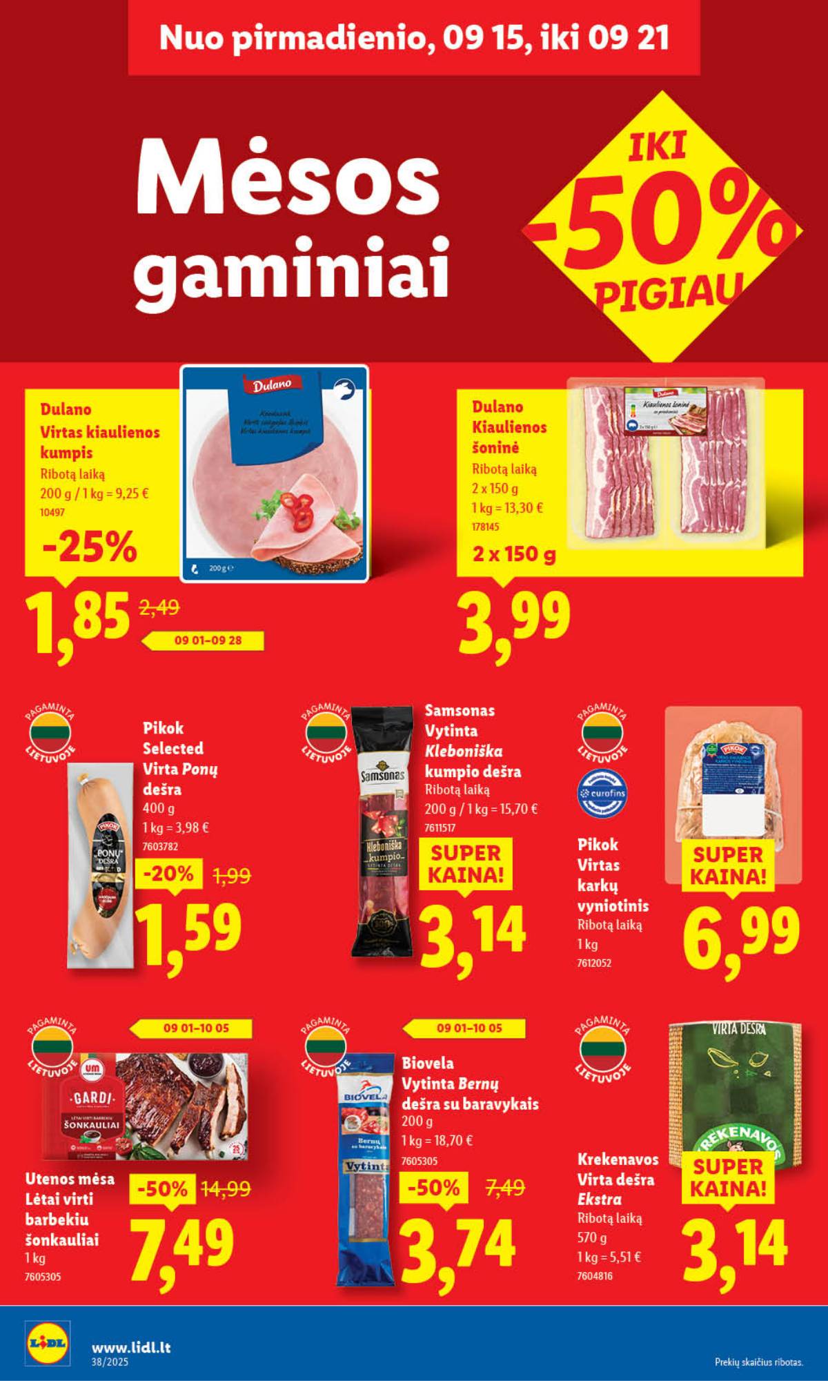 Lidl - LIDL SAVAITĖS Maisto prekių akcijų leidinys 28 puslapis