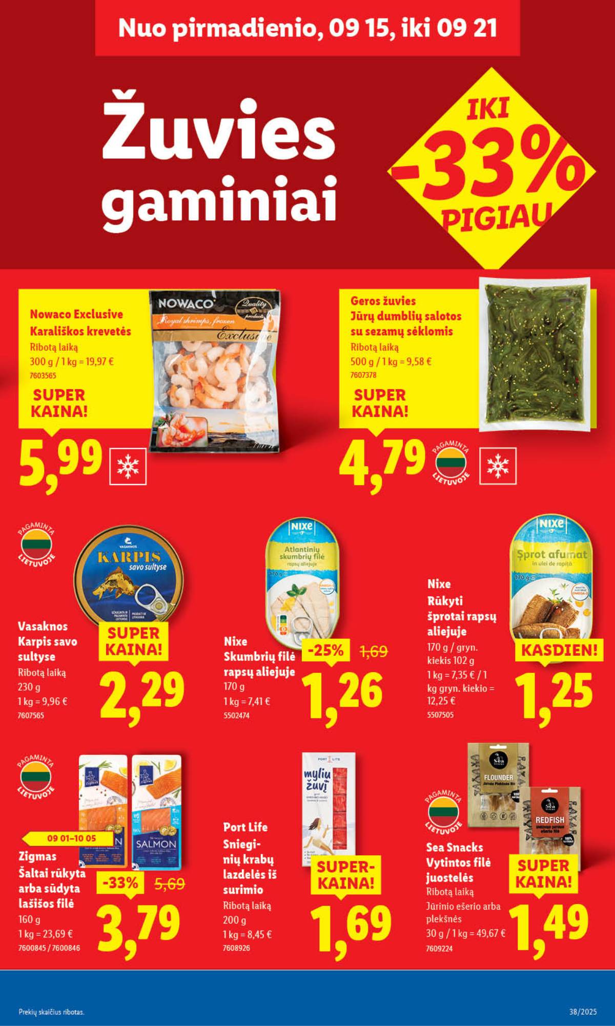 Lidl - LIDL SAVAITĖS Maisto prekių akcijų leidinys 29 puslapis