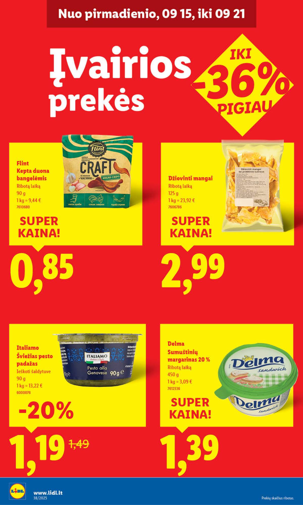 Lidl - LIDL SAVAITĖS Maisto prekių akcijų leidinys 32 puslapis
