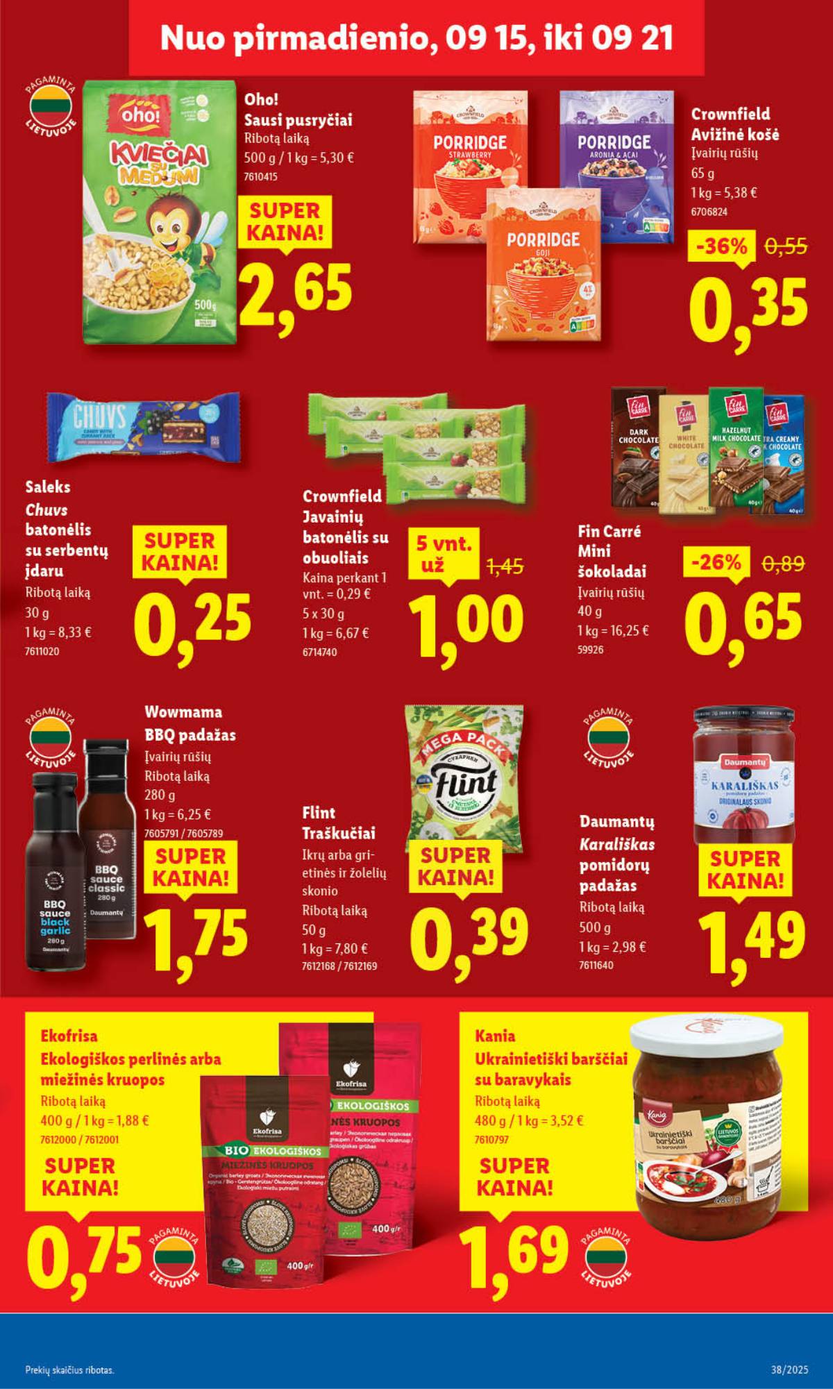 Lidl - LIDL SAVAITĖS Maisto prekių akcijų leidinys 33 puslapis