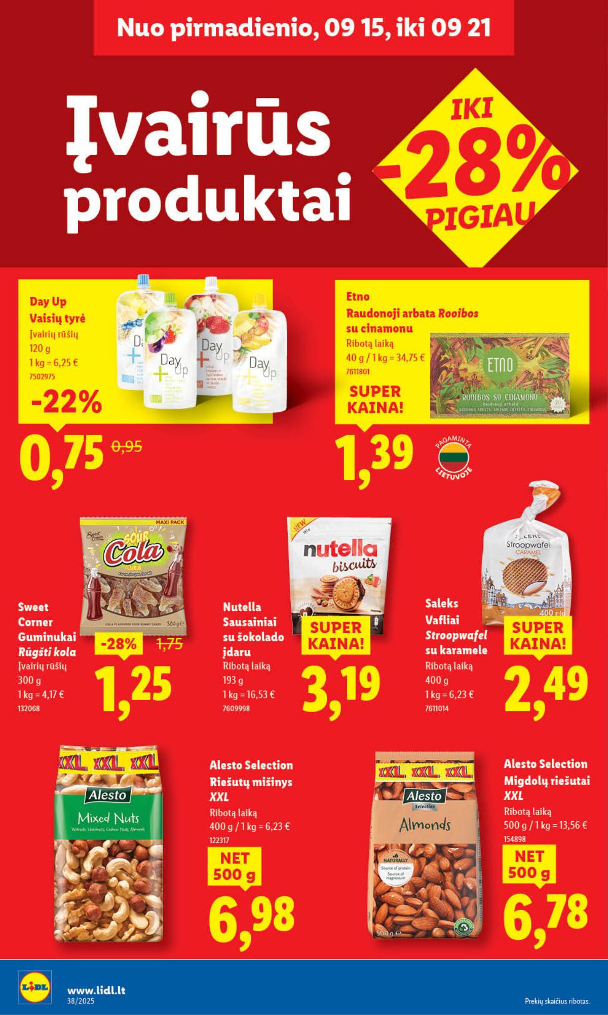Lidl - LIDL SAVAITĖS Maisto prekių akcijų leidinys 34 puslapis