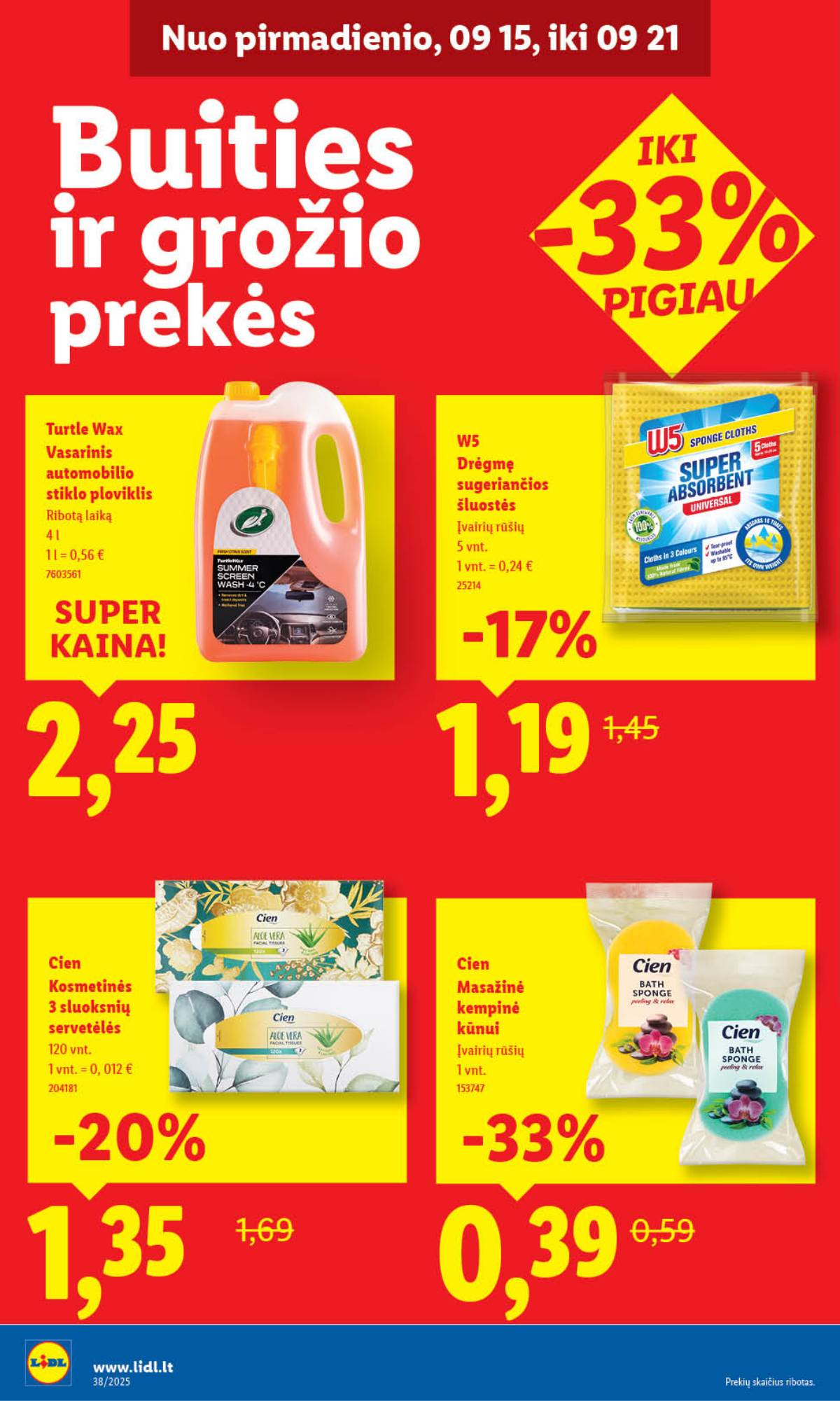 Lidl - LIDL SAVAITĖS Maisto prekių akcijų leidinys 38 puslapis