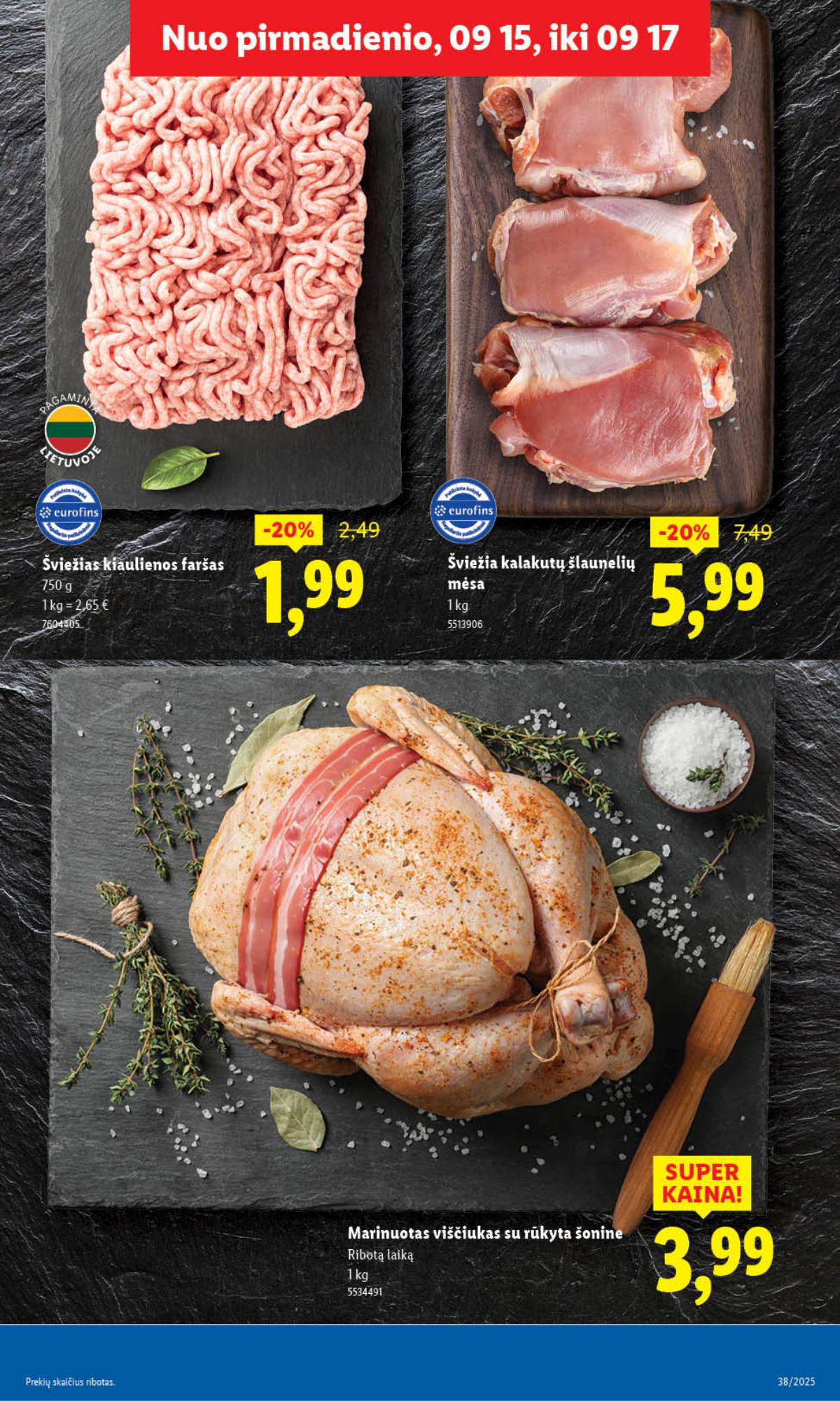 Lidl - LIDL SAVAITĖS Maisto prekių akcijų leidinys 9 puslapis
